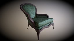 Bergere Chair unreal, quixelsuite2, photophobia, model