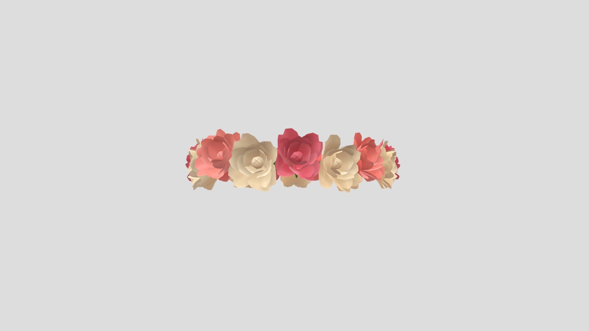 Flower Crown          

3d cartoon model.          


Ready for your Game, App, Animation, etc.          

File Format:          

-3ds Max 2022          

-FBX          

-OBJ          
   


PNG texture               

2048 x 2048                


- Diffuse                        

- Normal Map                            

- Roughness                         



Completely UVunwrapped.          

Non-overlapping.          


Clean topology 3d model