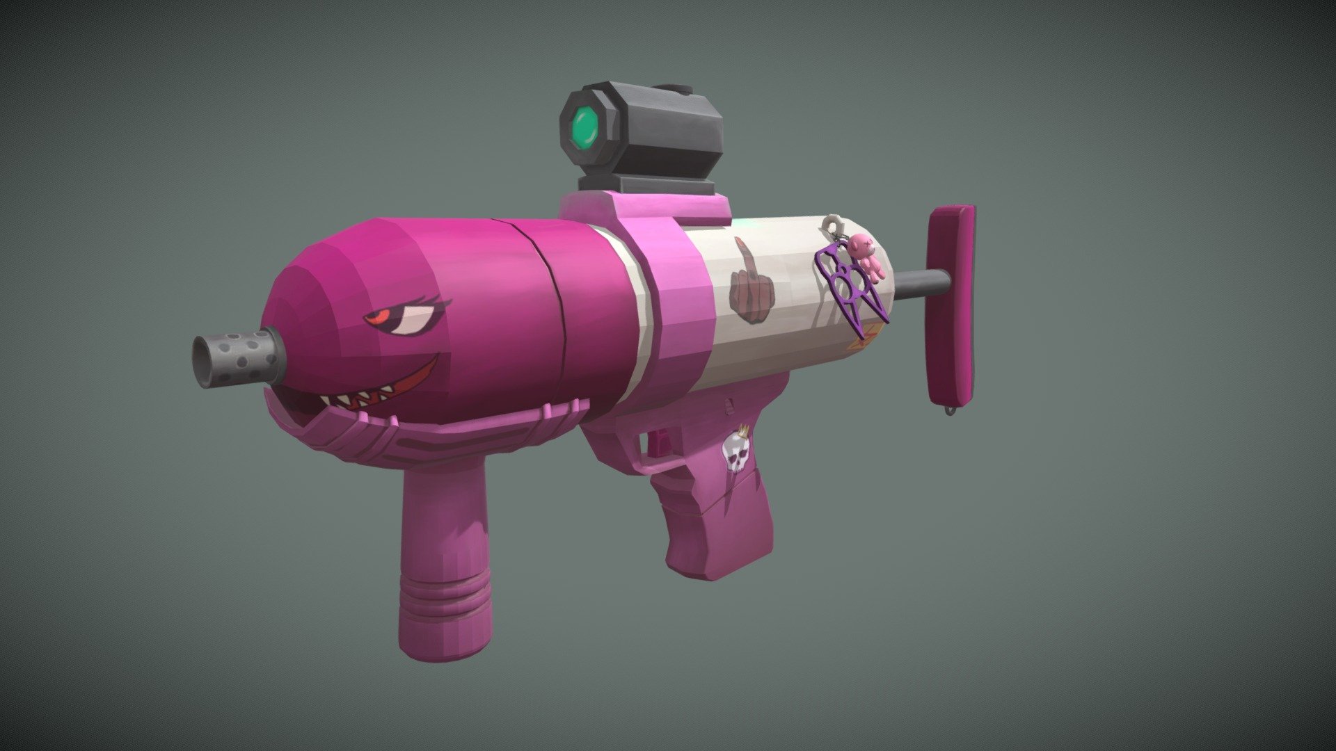 A Girlboss Water Gun - WaterGun - 3D model by jennyschiliro 3d model