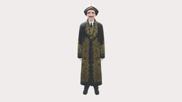 Man in kazak suit 0439 suit, style, people, fashion, clothes, miniatures, realistic, kazakhstan, success, character, 3dprint, model, man