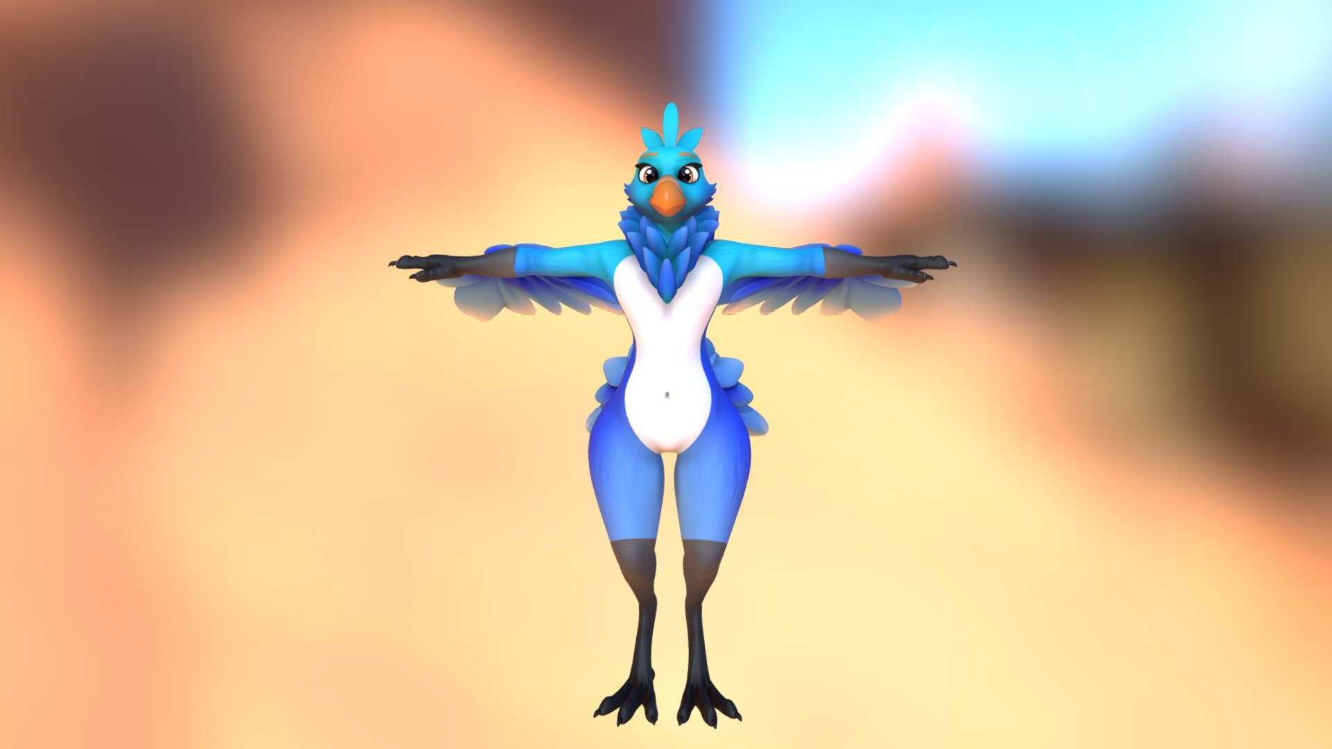 VR ready bird avatar! Available on Patreon May 2021! https://www.patreon.com/vr_zab after it leaves Patreon, check for it on my Gumroad (vr_zab)! All my links are here: https://linktr.ee/vr_zab

Full body compatible, Quest version included, with High and Low poly PC versions too! - Bird - VRChat & VTuber Avatar - 3D model by Zab (@lixyco) 3d model