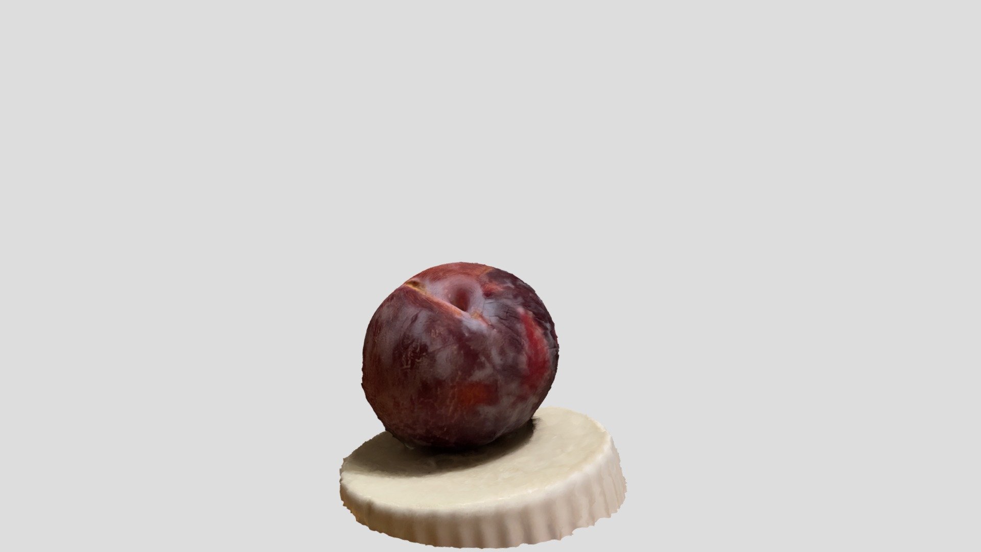 Plum on a stand - Plum on stand - Download Free 3D model by kevinottawa 3d model