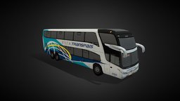 Bus Transpaís assets, videogames, videogame, video-games, cities, blender-3d