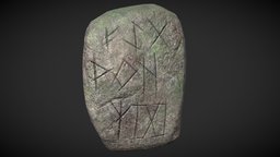 Viking Rock viking, boulder, substancerock, substancepainter, stone, gameready, environment