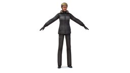 A young girl in a down jacket, a ski suit suit, shirt, down, people, women, jacket, pants, coat, ski, young, shoes, worker, slim, earrings, woman, beautiful, heels, casual, womens, necklace, personnage, blonde, braids, trousers, low-poly-model, lowpoly-gameasset-gameready, caucasian, -woman, womancharacter, tights, hairstyle, employee, womenswear, woman3d, girl, casualwear, casual-wear, buisnesswomen, blonde-hair, "braids-hairstyle"