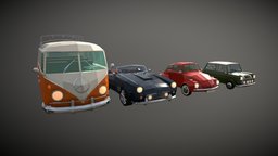 Low Poly Classic Car Pack