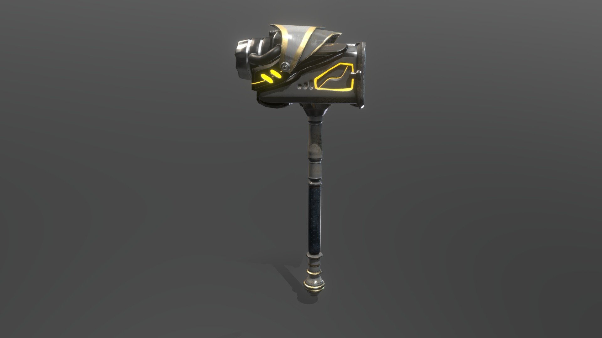 This model I've made as a part of the brief at uni. Inspired by Reinhard's hammer from Overwatch game. Used Zbrush, 3DsMax and Substance - Sci-fi Hammer - 3D model by amozaya 3d model