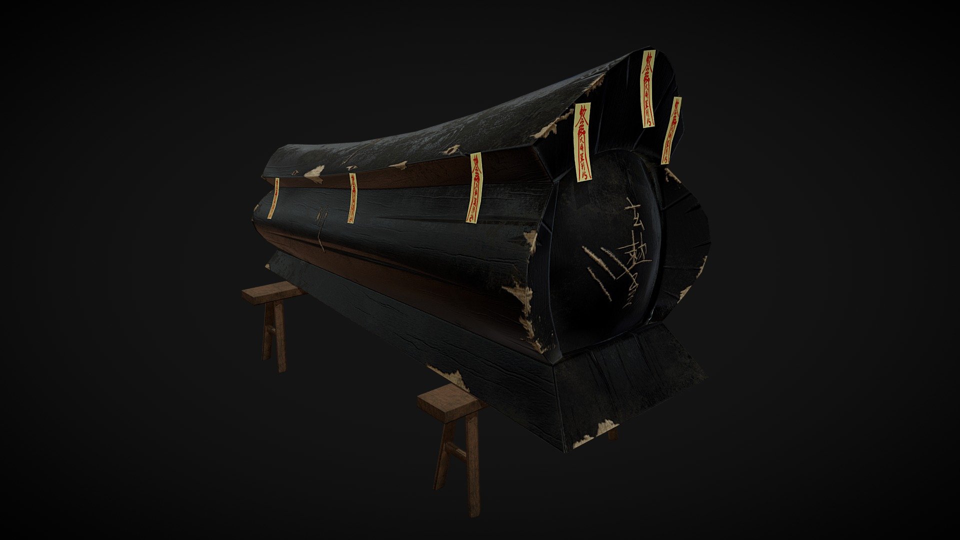 china's coffin - coffin - Download Free 3D model by Daniel Yang (@kakujiajia) 3d model