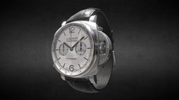 The Panerai Luminor Chrono Watch style, fashion, ar, watches, 3dsmac, substancepainter