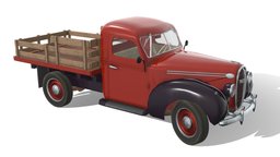 1938 Vairogs V8 flatbed truck (Ford based) truck, transportation, ford, vintage, retro, antique, v8, downloadable, pickup-truck, free