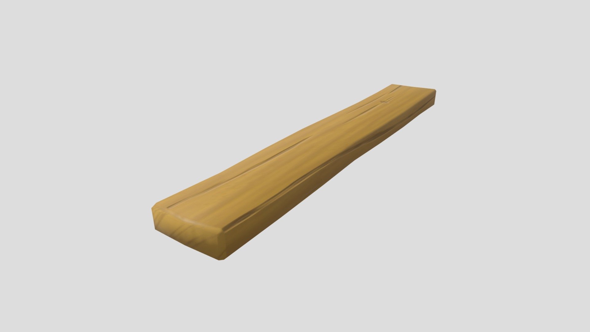 Blender &amp; Substance Painter - Stylized wood plank - Download Free 3D model by teofaron 3d model