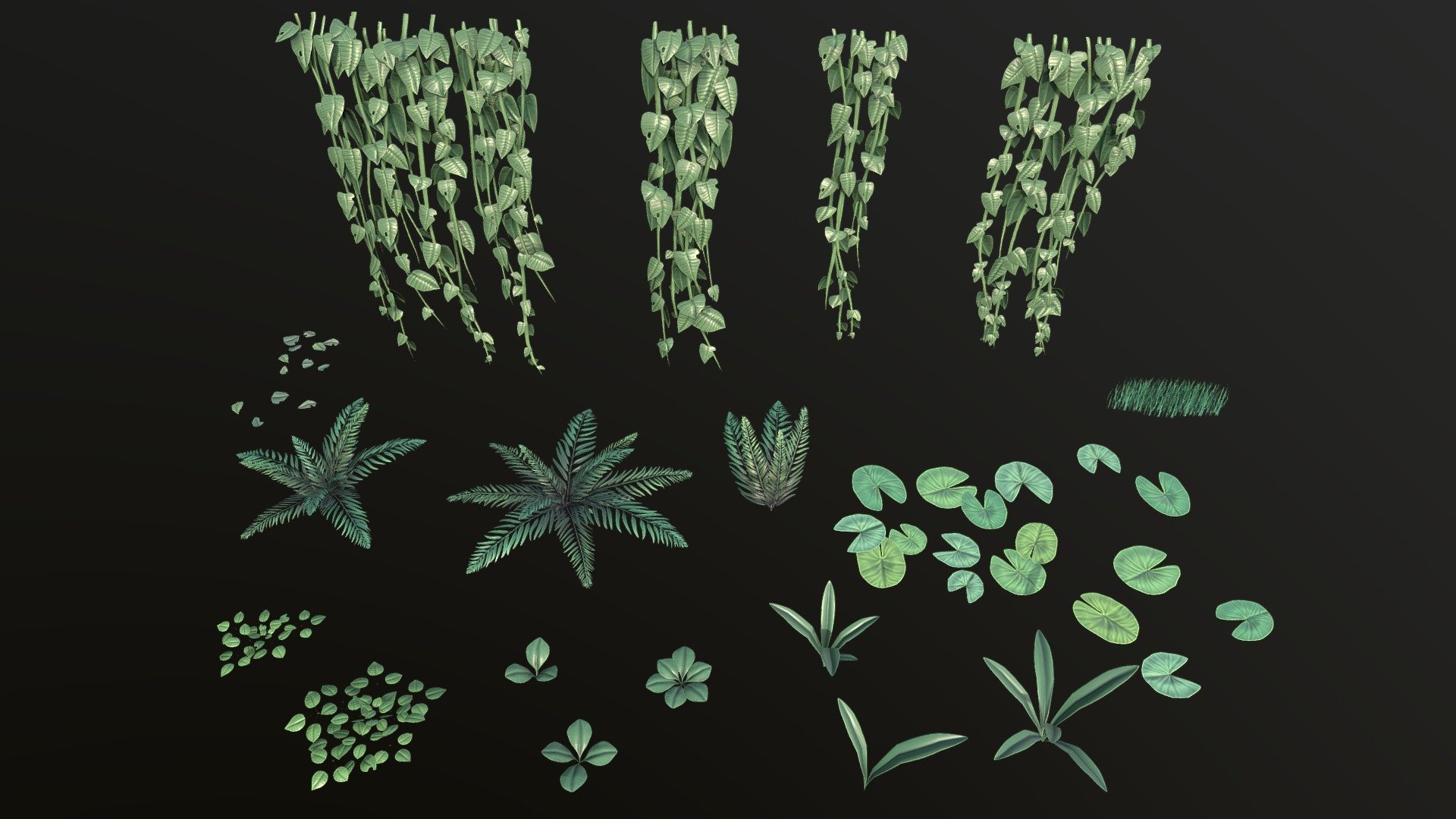 Foliage assets made for the game Cyrah's Ascent, game is available for free on Steam: https://store.steampowered.com/app/1992850/Cyrahs_Ascent/ - Cyrah's Ascent Foliage Assets - 3D model by ziodynes098 3d model