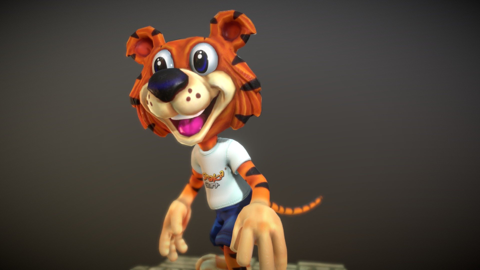 A commition work i did long time ago - Cat Cartoon Style - 3D model by alitocarioca 3d model