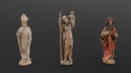 Altar statues 3d-scan, medieval, catholic, saint, vr, ar, 3d-scanning, statues, protestant, medievalfantasyassets, photoscan, photogrammetry, church, temple, musetech, mustech, luteran