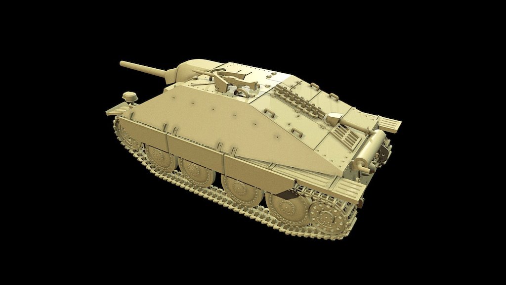 Jagdpanzer 38(t) Sd.Kfz. 138/2 "Hetzer" - 3D model by ngauge.es 3d model