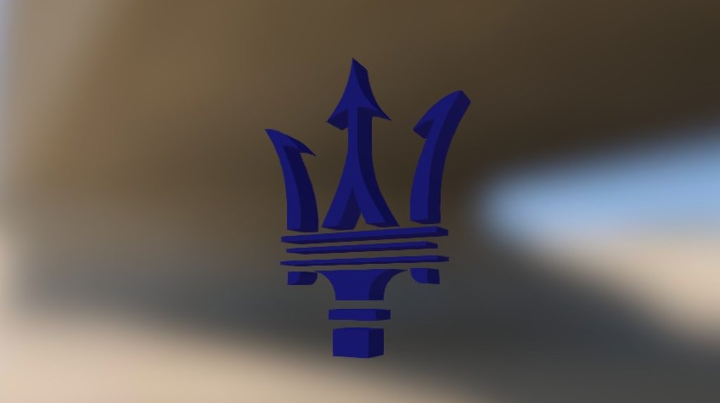 Maserati Logo - 3D model by daiky 3d model
