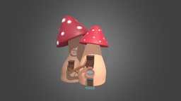 Fairy Mushroom House mushroom, fairy, quirky, art, house, fantasy
