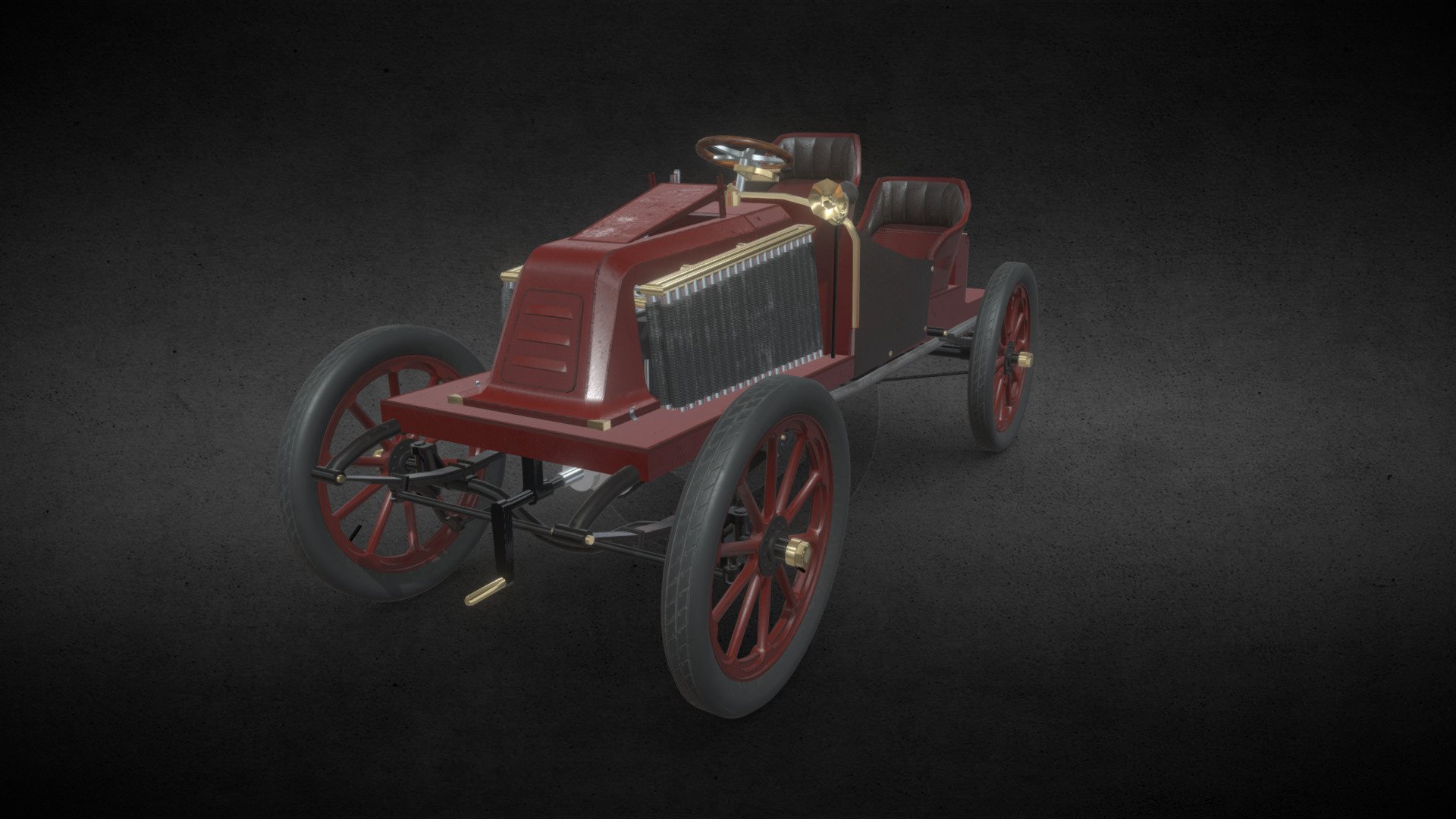A simplified 3D model of Renault Type K from 1902. Version based on photos.

Model created in Blender 2.93. Textures made in Quixel Mixer.

I hope you'd like it :) - 1902 Renault Type K (photo based) - 3D model by KrStolorz 3d model