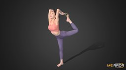 Asian Woman Scan_Posed 14 30k poly body, suit, topology, people, clock, standing, fitness, asian, bodyscan, ar, peace, posed, woman, yoga, zen, stretching, pilates, employee, woman3d, character, low-poly, photogrammetry, lowpoly, scan, female, human, gameready, yogamat, noai, yogapose
