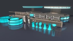 PBR Bars & Props bar, led, club, night, collection, props, refrigerator, unity, unity3d, interior