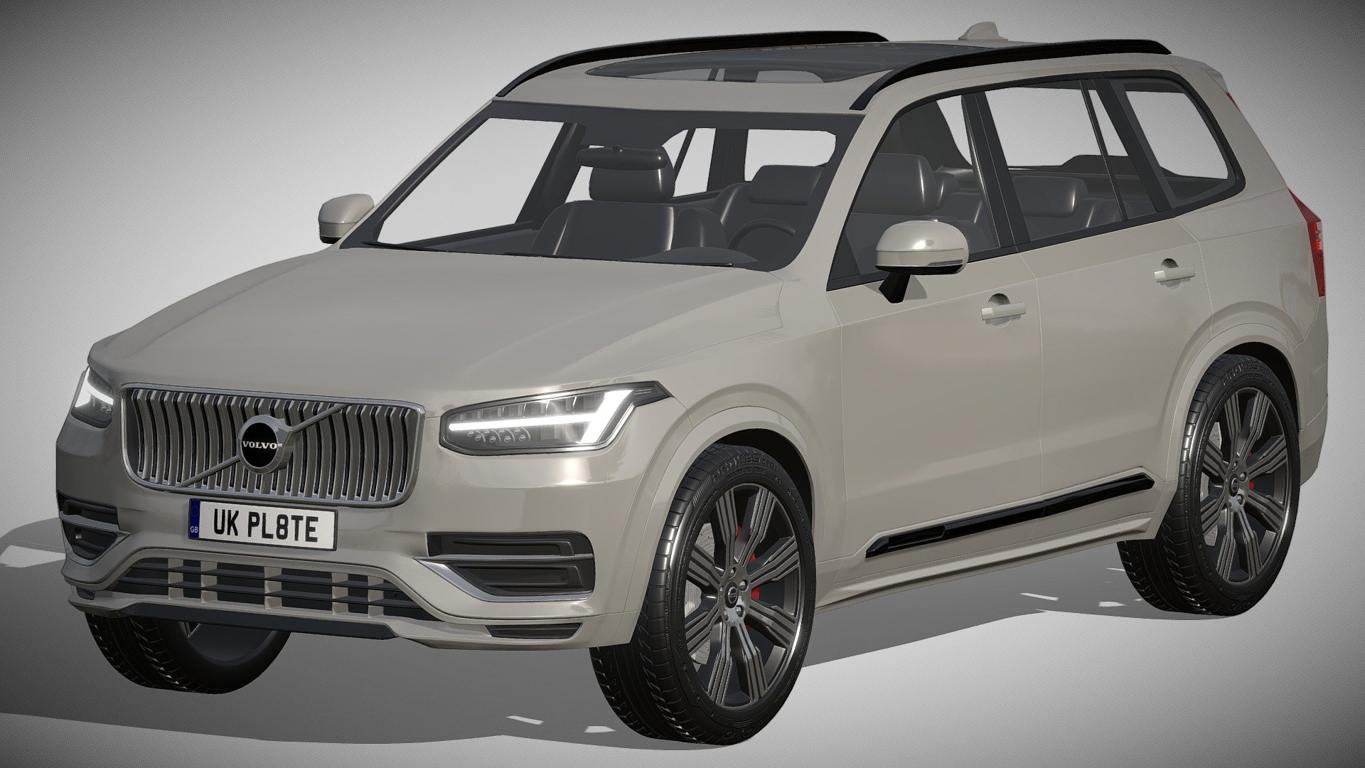 Volvo XC90

https://www.volvocars.com/ru/v/cars/xc90

Clean geometry Light weight model, yet completely detailed for HI-Res renders. Use for movies, Advertisements or games

Corona render and materials

All textures include in *.rar files

Lighting setup is not included in the file! - Volvo XC90 - Buy Royalty Free 3D model by zifir3d 3d model