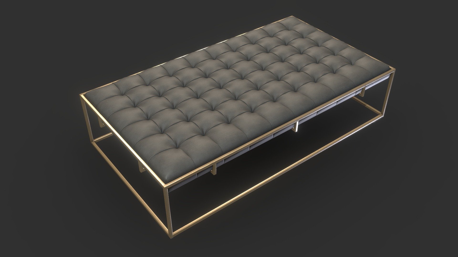 Ottilie Ottoman in Brass from Crate &amp; Barrel

Dimensions:

W 1600 x D 900 x H 390

Seat height: 390 mm

Model link: https://3dsky.org/3dmodels/show/ottilie_ottoman

Tags: tufted, bench, library, traditional, leather, cocktail, cushion, parsons-style, belgium - Ottilie Ottoman - Brass & Leather - Buy Royalty Free 3D model by RC3D (@rc.3d) 3d model