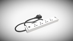 4-Way Extension Lead power, socket, lead, switch, usb, electrical, tech, generic, accessories, ac, charging, plug, extension, realistic, strip, adapter, outlet, technology