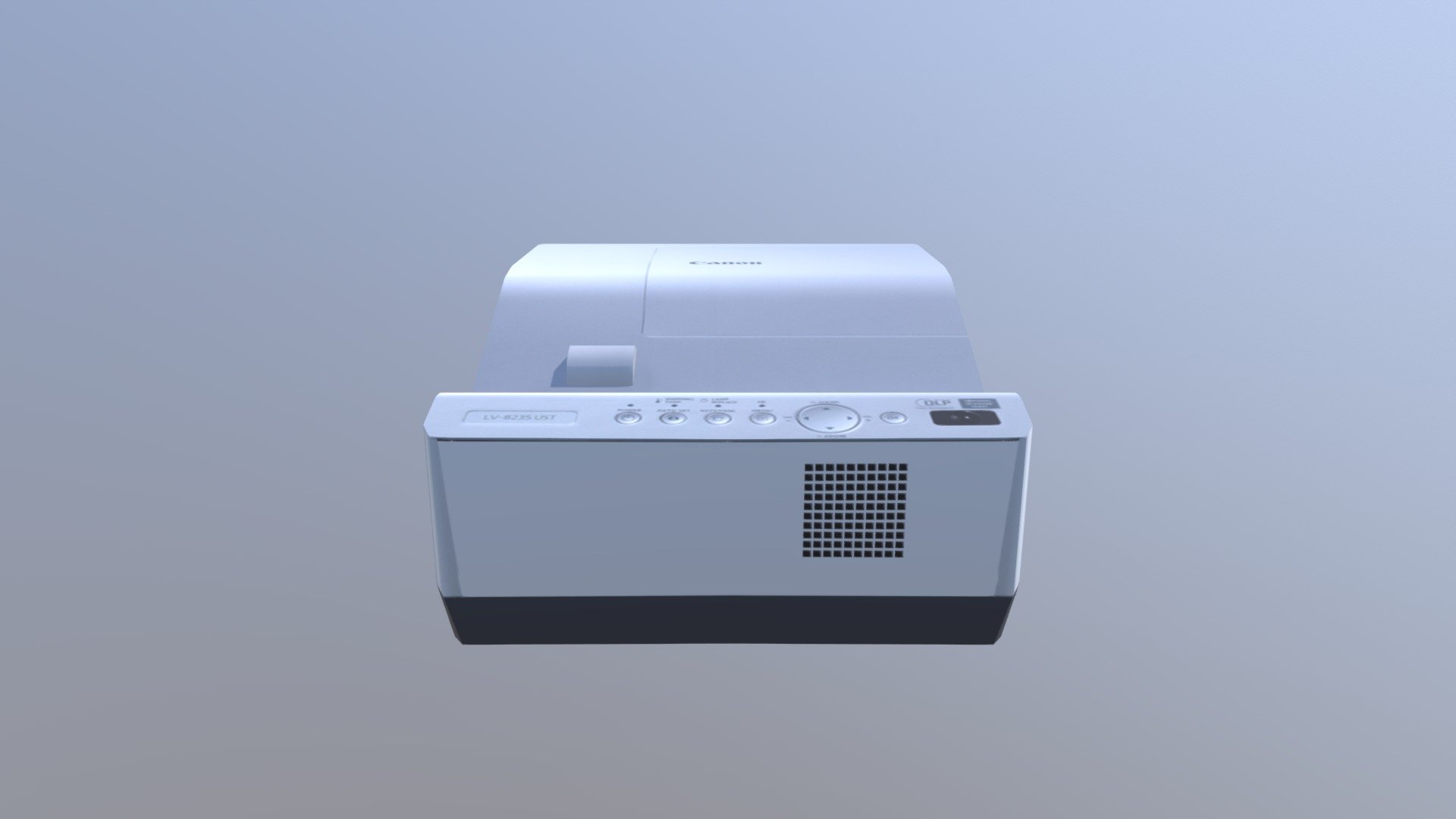 Low poly model of Canon projector designed and optimized for a project on the HTC Vive 3d model