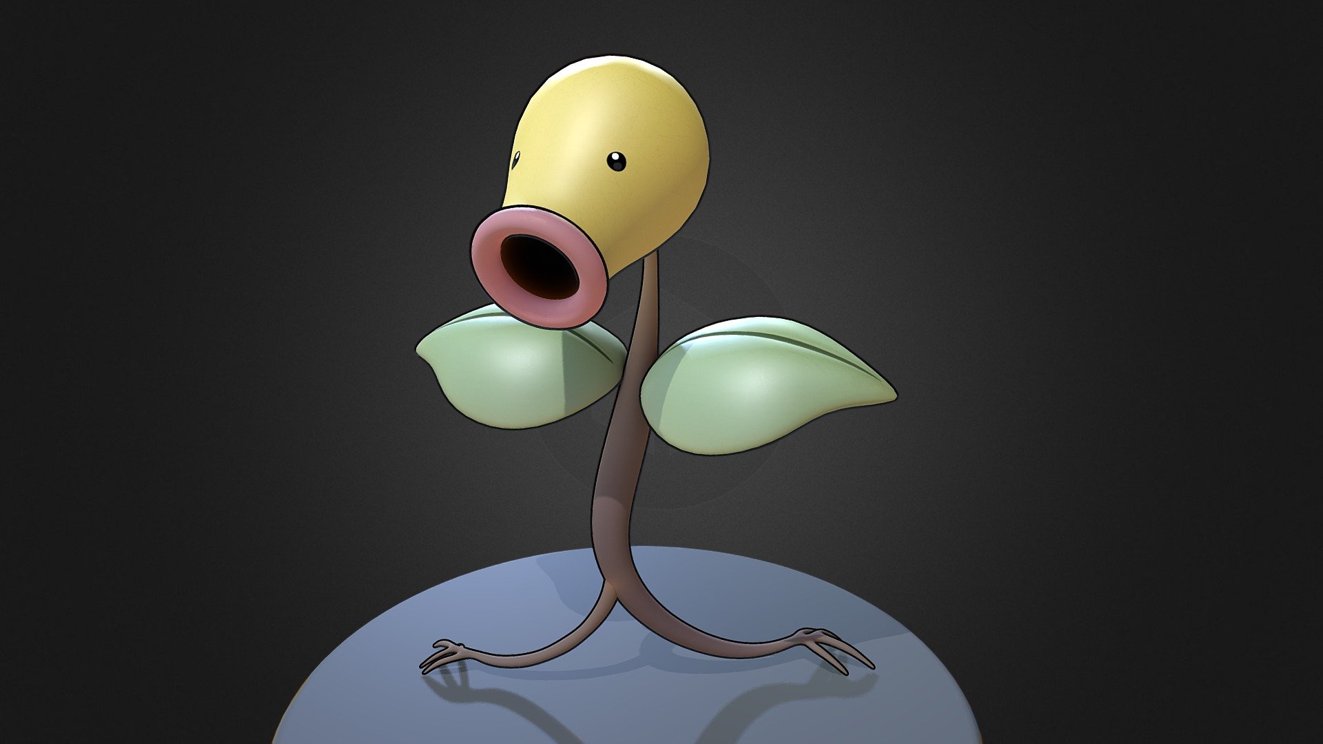 Easy one - Bellsprout Pokemon - 3D model by 3dlogicus 3d model