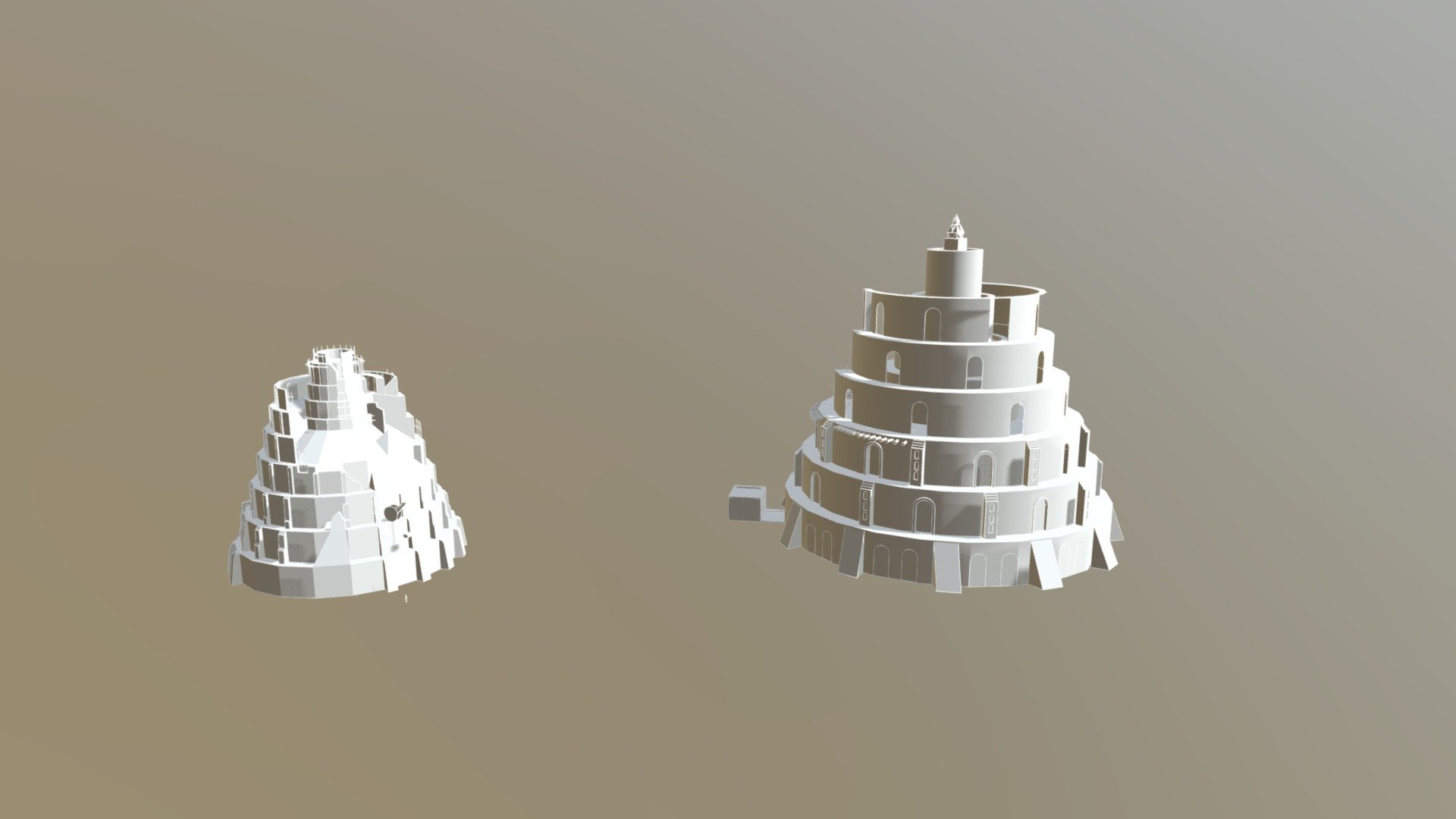 designs for the “Life of Daniel” movie - Tower of Babel - 3D model by ARmediaLab (@Daryl.Gungadoo) 3d model