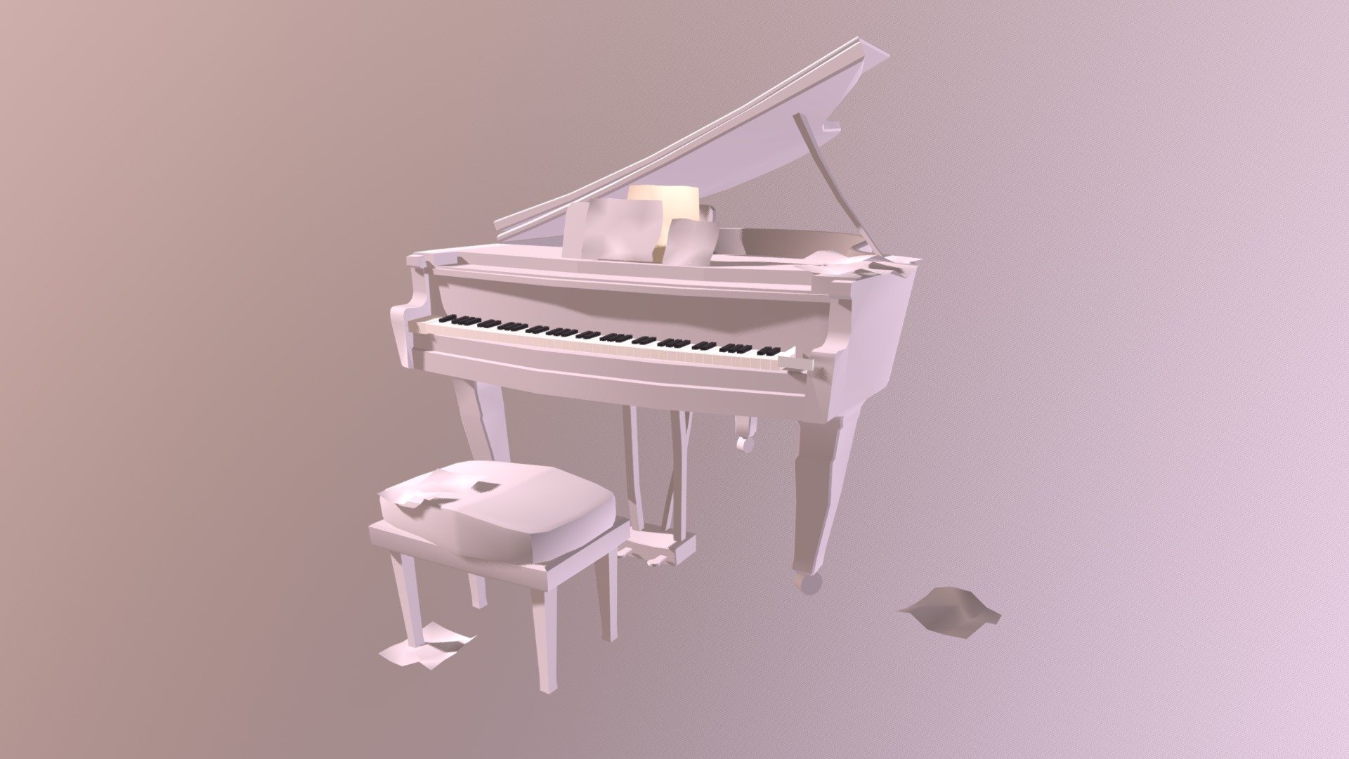 grand piano LP_01 - 3D model by qwqJulia 3d model