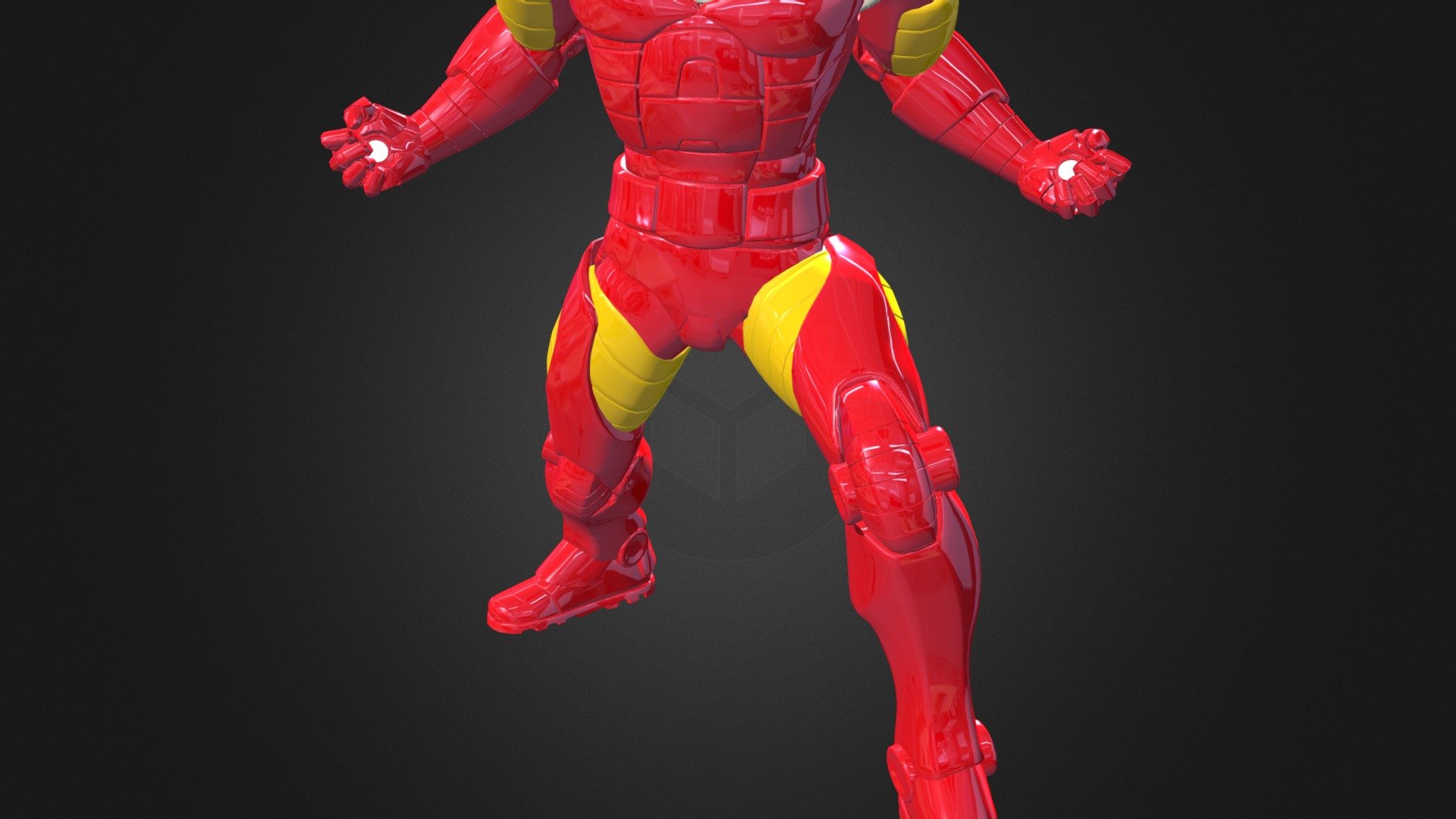 Another one for testing and learning :) - Iron Man Lowres - 3D model by mufizal 3d model