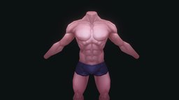 Male Body game-asset, malecharacter, character-game, malebody, lowpoly