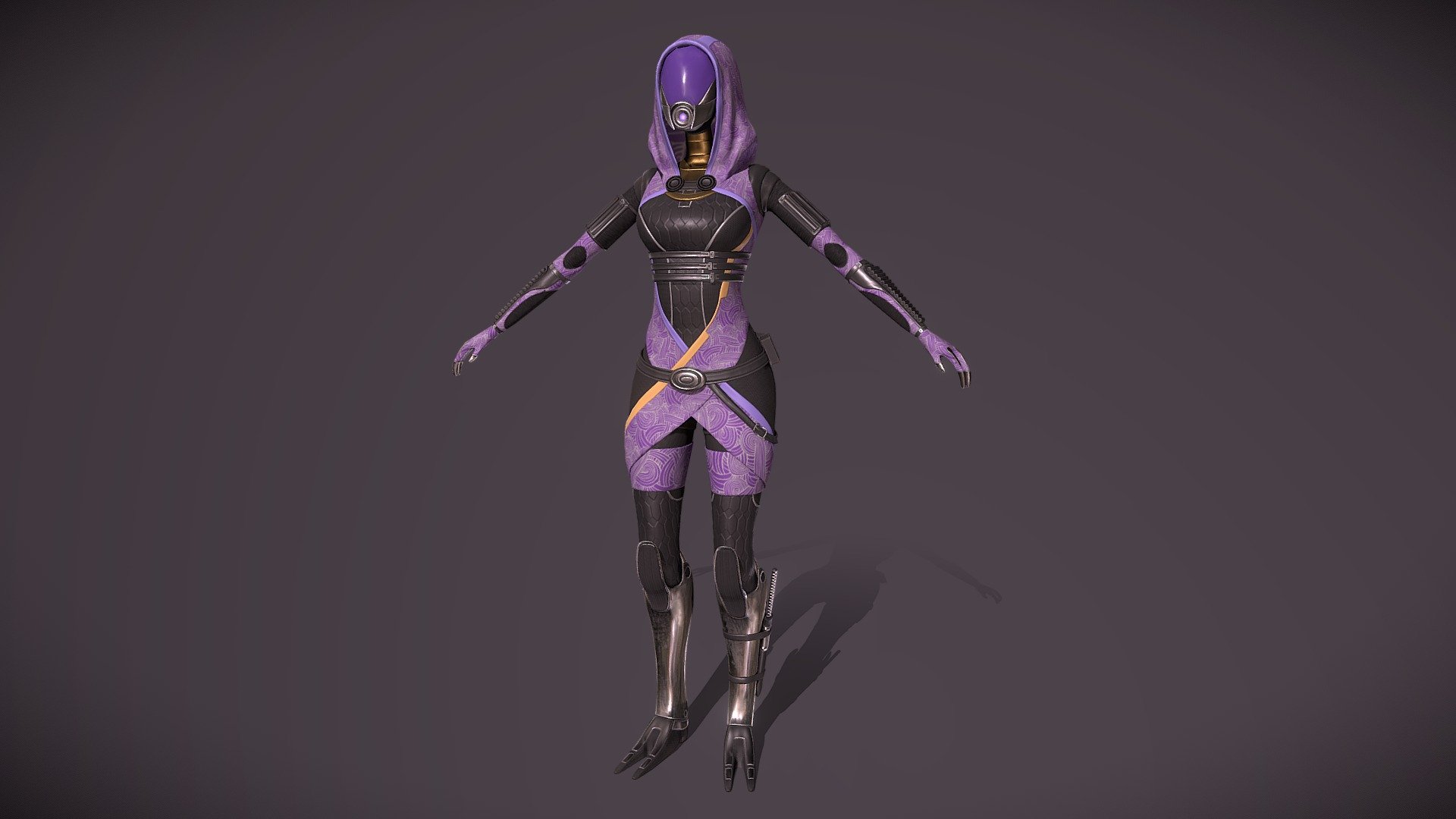 Alien character from Mass Effect (c) game series - Tali’Zorah nar Rayya - 3D model by Lily (@irinab) 3d model