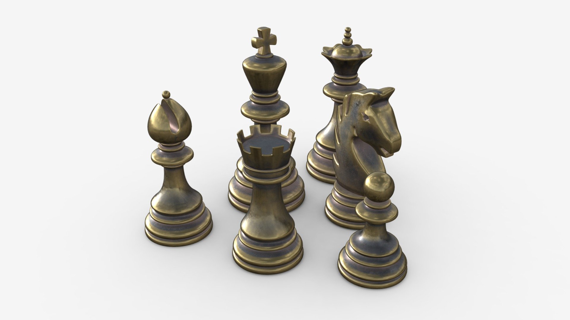 Chess pieces - Buy Royalty Free 3D model by HQ3DMOD (@AivisAstics) 3d model