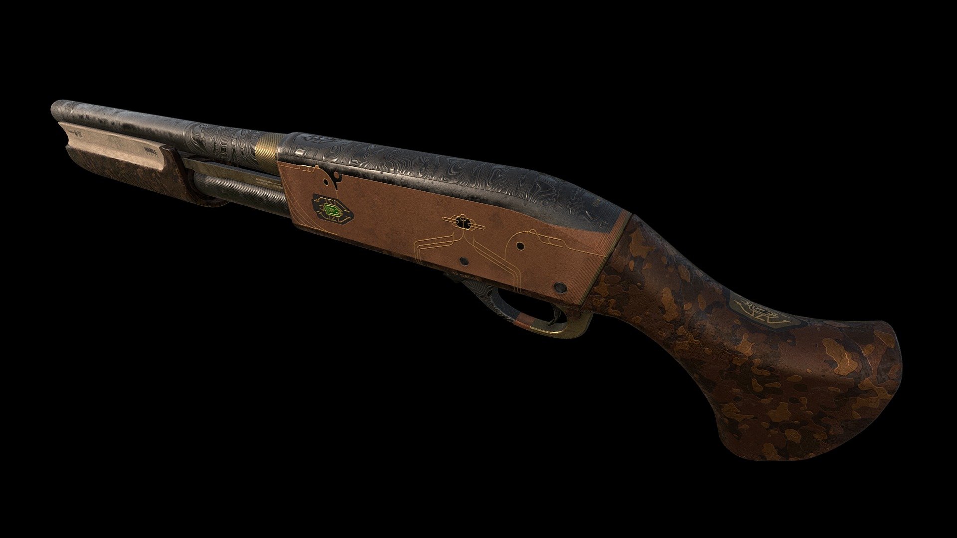 Concept texture/skin for Counter Strike 2 If you want to see my work ingame., vote for my workshop submissions here: https://steamcommunity.com/id/tanapta/myworkshopfiles/



This work includes complete texture/material set on a predefined ingame model.

My focus was and always will be to create medium-tier weapon skins, that are relatively neutral and not overly complicated. I know there are so many superb artists that create a true pieces of Art - I’m just a humble ui/ux designer that puts his soul to create a niche of guns that fit my needs.

Like all of my work, I will adapt this style to various guns with changes and adjustments where it seems necessary (for example additional material because of model complexity etc).

Much love, Tanapta - SAWEDOFF - Nimble (CS2) - 3D model by tanapta 3d model