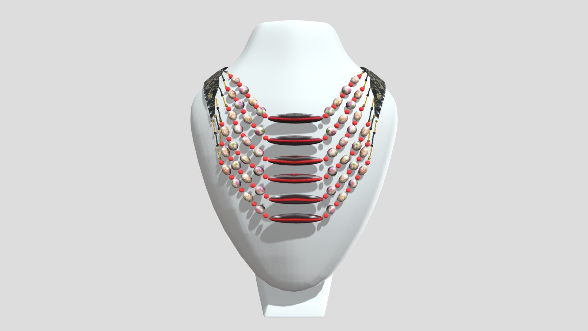 emp (SWK) 25 G - MODERN SARAWAK BEADS NECKLACE - Download Free 3D model by eeelabvisual 3d model
