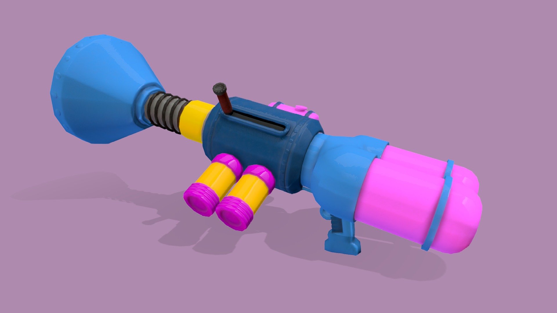Simple cartoon bubble gun - Bubble Gun - Download Free 3D model by SuperMopsek (@pajamakeke) 3d model