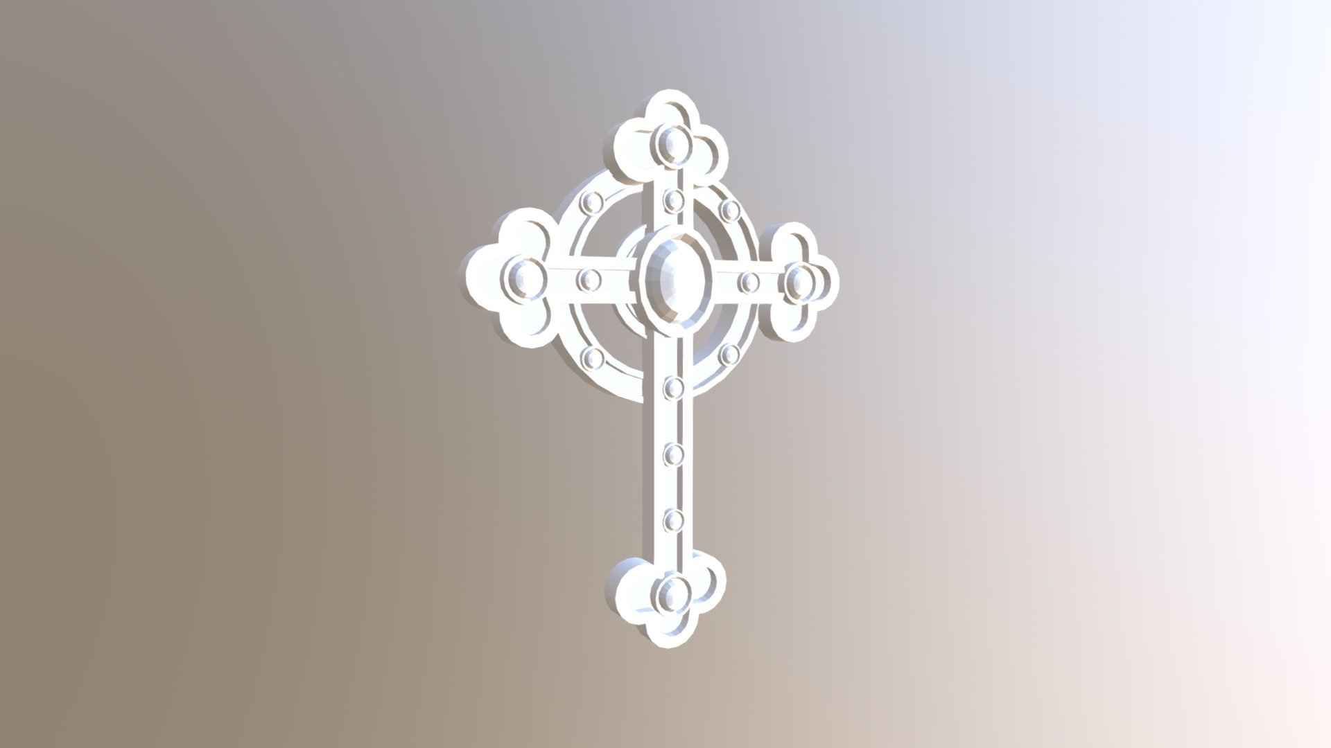 Gothic cross made for a short - Gothic Cross - Download Free 3D model by W0lffrang 3d model