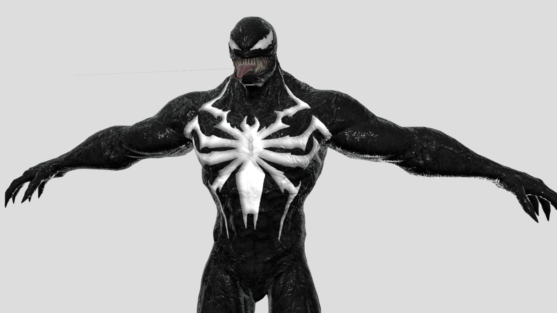 3D model based on the latest version of Venom. 

Venom, codenamed VNM-252, is a character in the Marvel's Spider-Man video game series, serving as an antagonist in Marvel's Spider-Man 2.
It is an alien symbiote that bonds with human bodies to use as hosts. The symbiote briefly appears in the endings of both the first game and Miles Morales, where Harry Osborn was confirmed to be its host. After temporarily leaving Harry to bond with Peter Parker, it eventually returns to Harry, becoming Venom.

Youtube Channel: https://www.youtube.com/channel/UCL8v9oegKmFf4l8G8ZvActA - Marvel's Spider-Man 2 - Venom - (Rigged) - Download Free 3D model by herohunter pictures (@herohunterpictures) 3d model