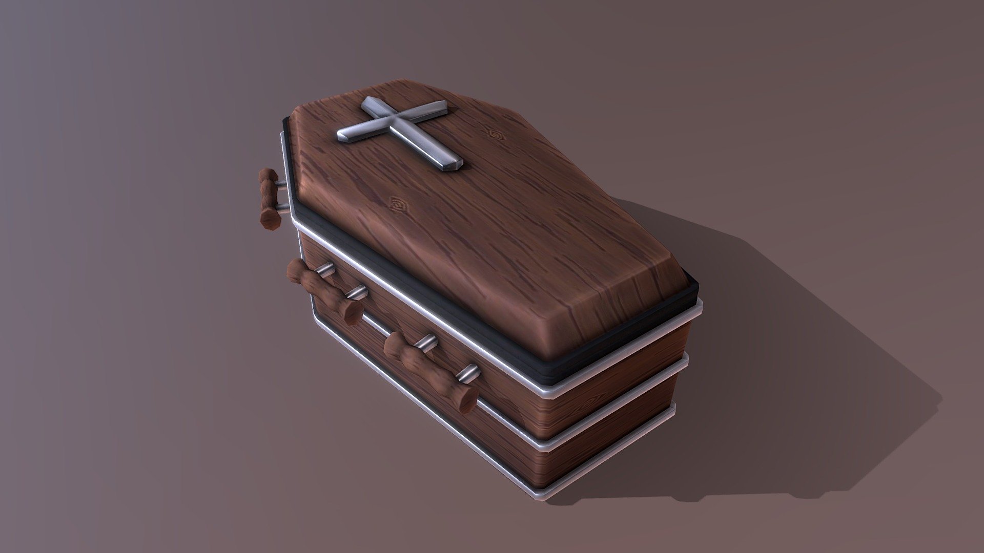 Stylized wooden vampire coffin - Stylized Coffin - 3D model by Thomas.Liao 3d model