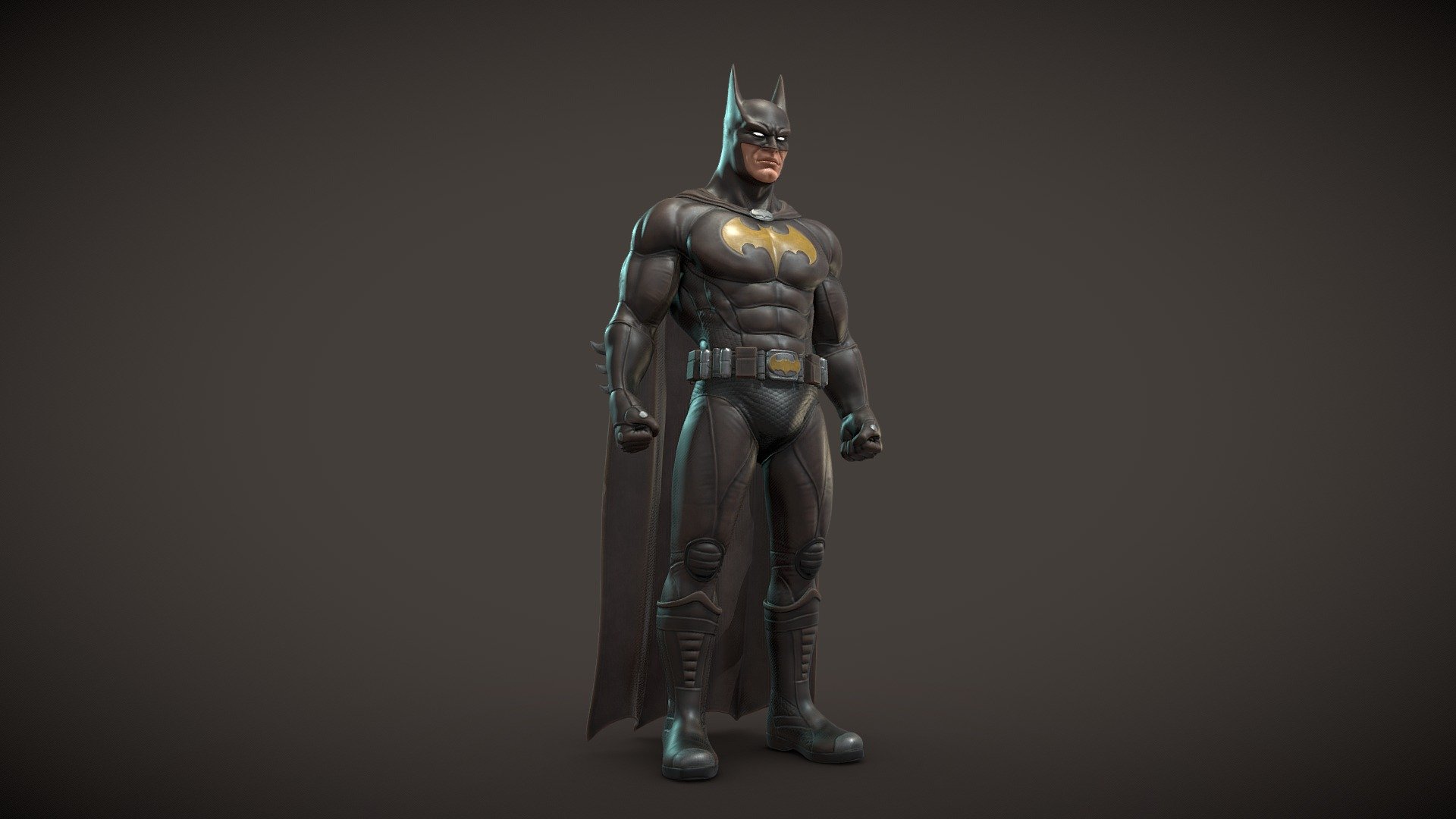 Batman. From the dark corners of Arkham, he watches you, he follows you, he protects you. But be sure you are not an evil criminal or you will be his prey 3d model
