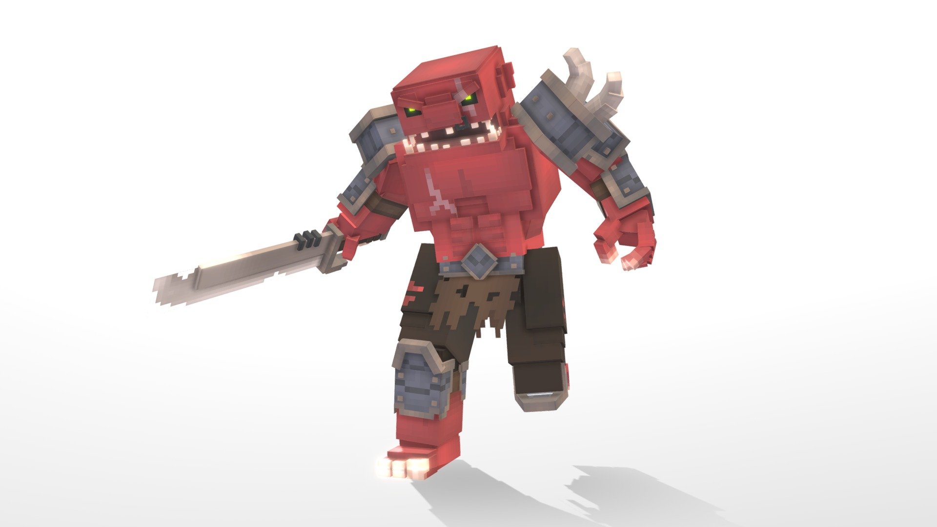 This model for minecraft JAVA version.
Please support my model, I will try to make more quality pieces. And leave a like for my model. 
Thank you very much.


Model State 7 Animation idle, walk, run, slash, heavyslash, damaged, death



396 Cube
Texture Size 64x64
Height 2 Block
 - [ MC ] Java : Red Orc - Buy Royalty Free 3D model by IMiOAK 3d model