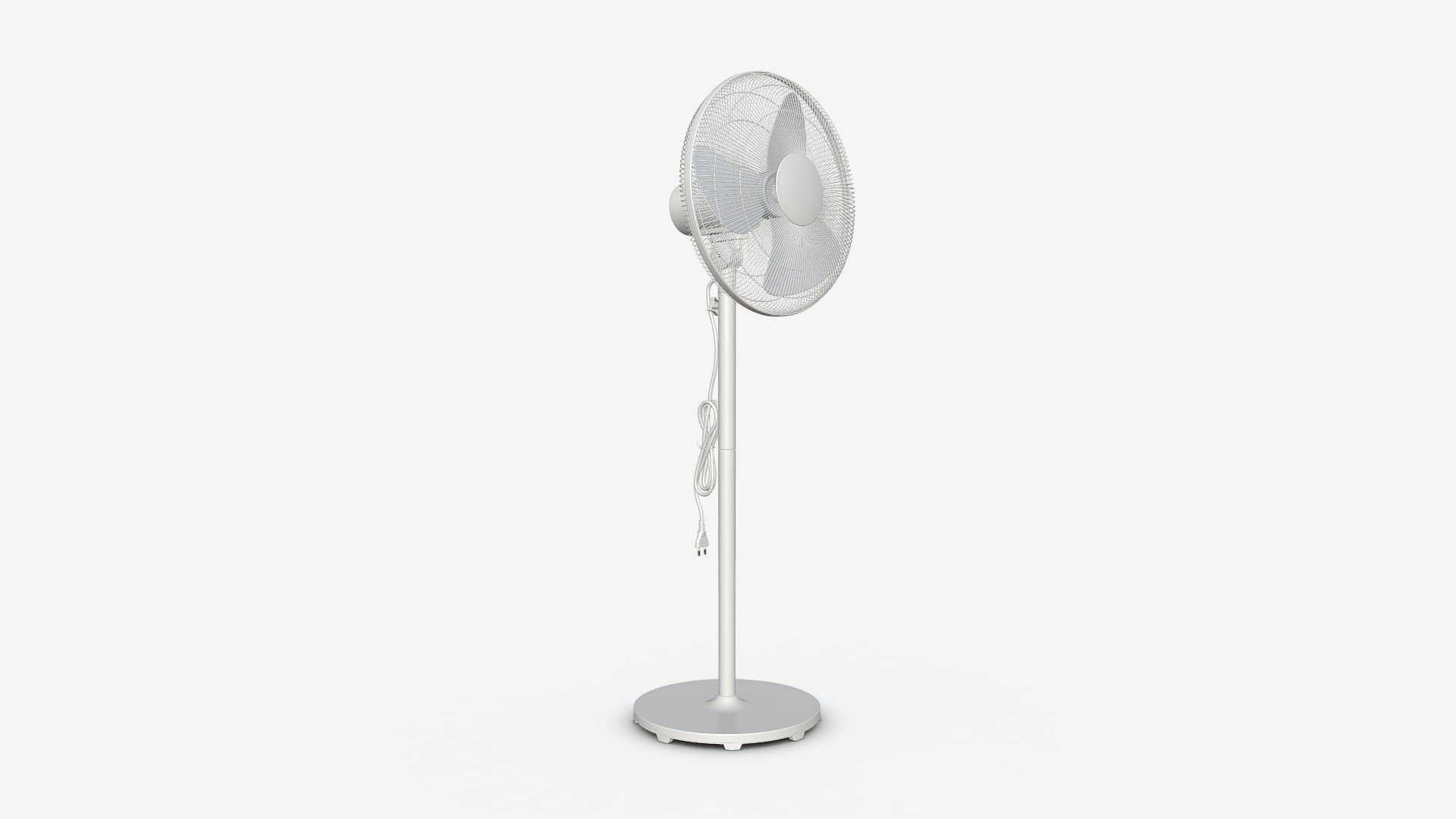 Floor Fan White - Buy Royalty Free 3D model by HQ3DMOD (@AivisAstics) 3d model