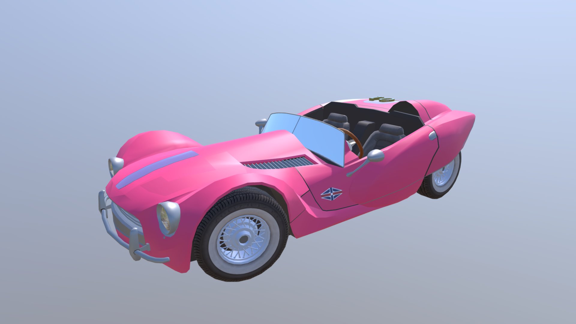 A pink car meant for simple racing. Vroom Vroom!
You can add things to it, use it for a placeholder, or print it as a toy!

PLEASE ENJOY THIS CAR :) - Justice Track Car - 3D model by HardzGal 3d model