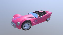 Justice Track Car automobile, fast, pink, racecar, pink-car, auto-motive, racing, car, race