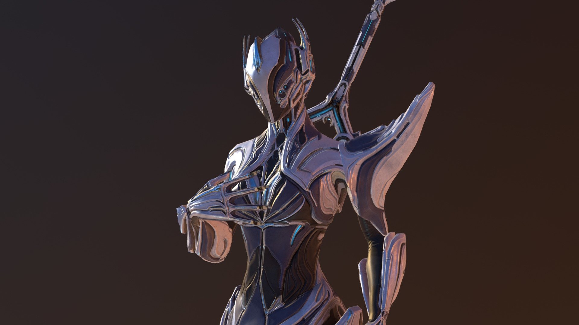 Skin and alt helmet for character Banshee and model swap for Galatine(Heavy Blades). 
Original character and body mesh belongs to Digital Extremes - Banshee Sonority and Magesty Galatine - 3D model by prosetisen 3d model