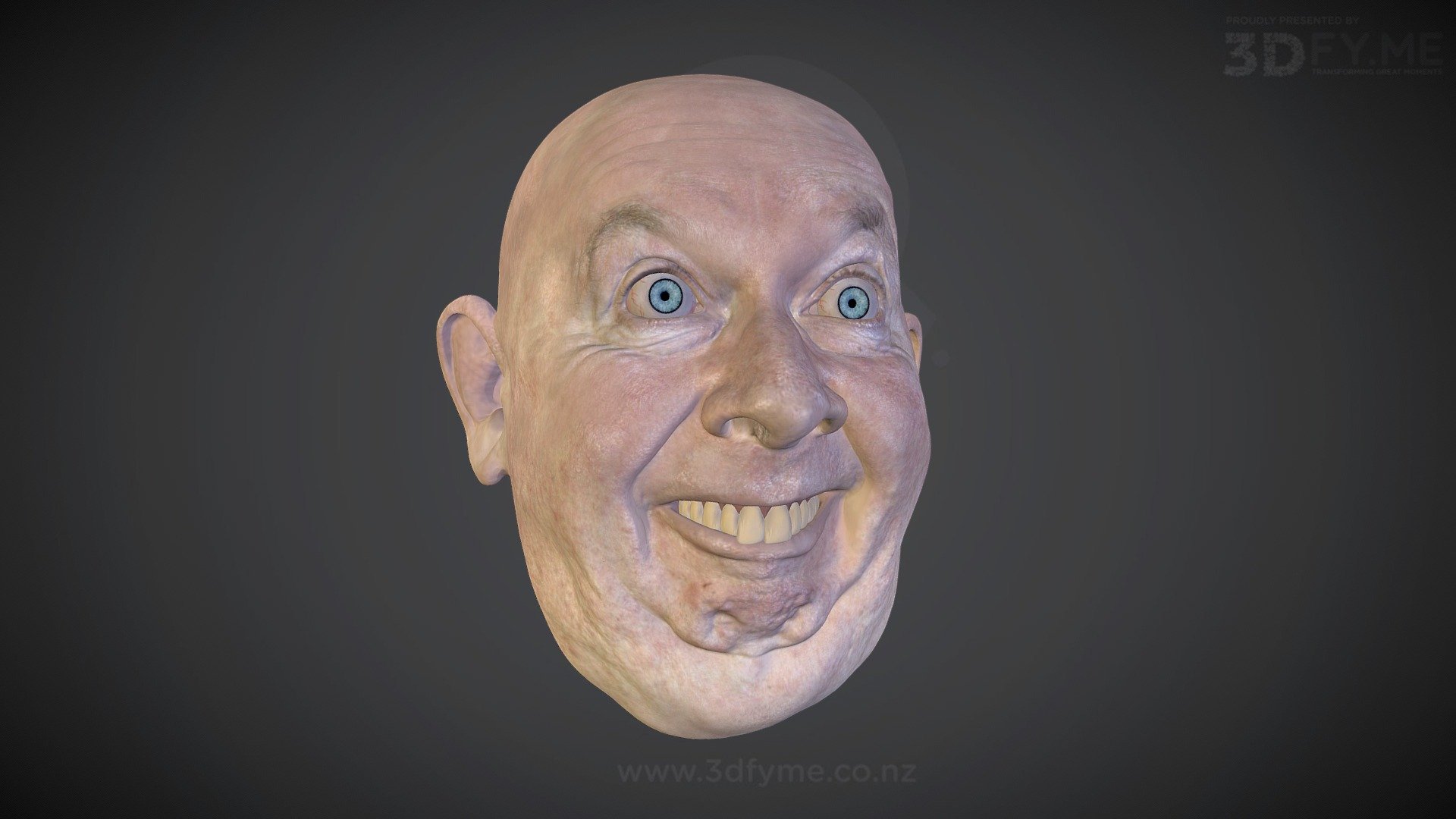 We love Howard's creations &hellip;tuning a face scan into weird, creepy pieces of art :)) - Grotesque Facial Mask by Howard Sly - 3D model by 3Dfy.me New Zealand (@smacher2016) 3d model