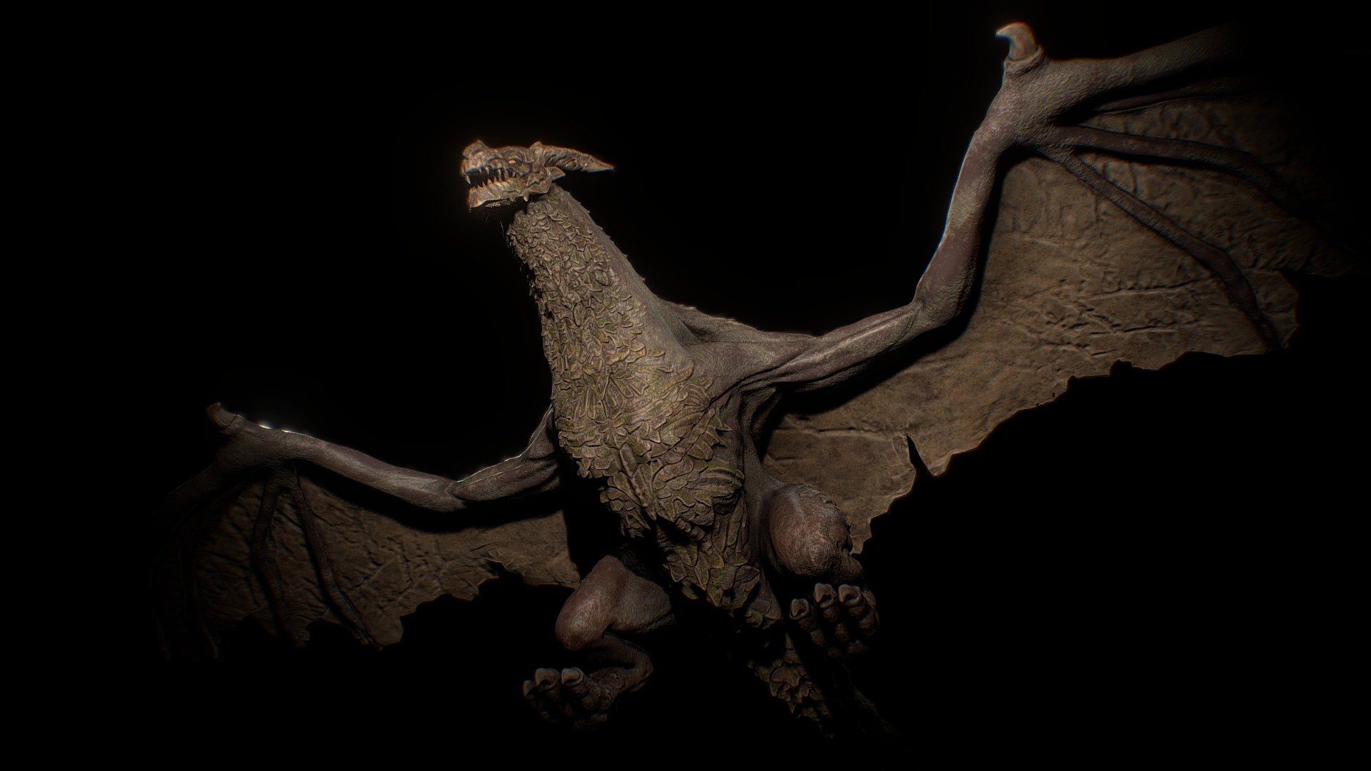 A mountain dwelling dragon.
This was a 3 months long project I did while studying at CG Spectrum.
Really love how it turned out, and really enjoyed learning new skills in texturing and modeling 3d model