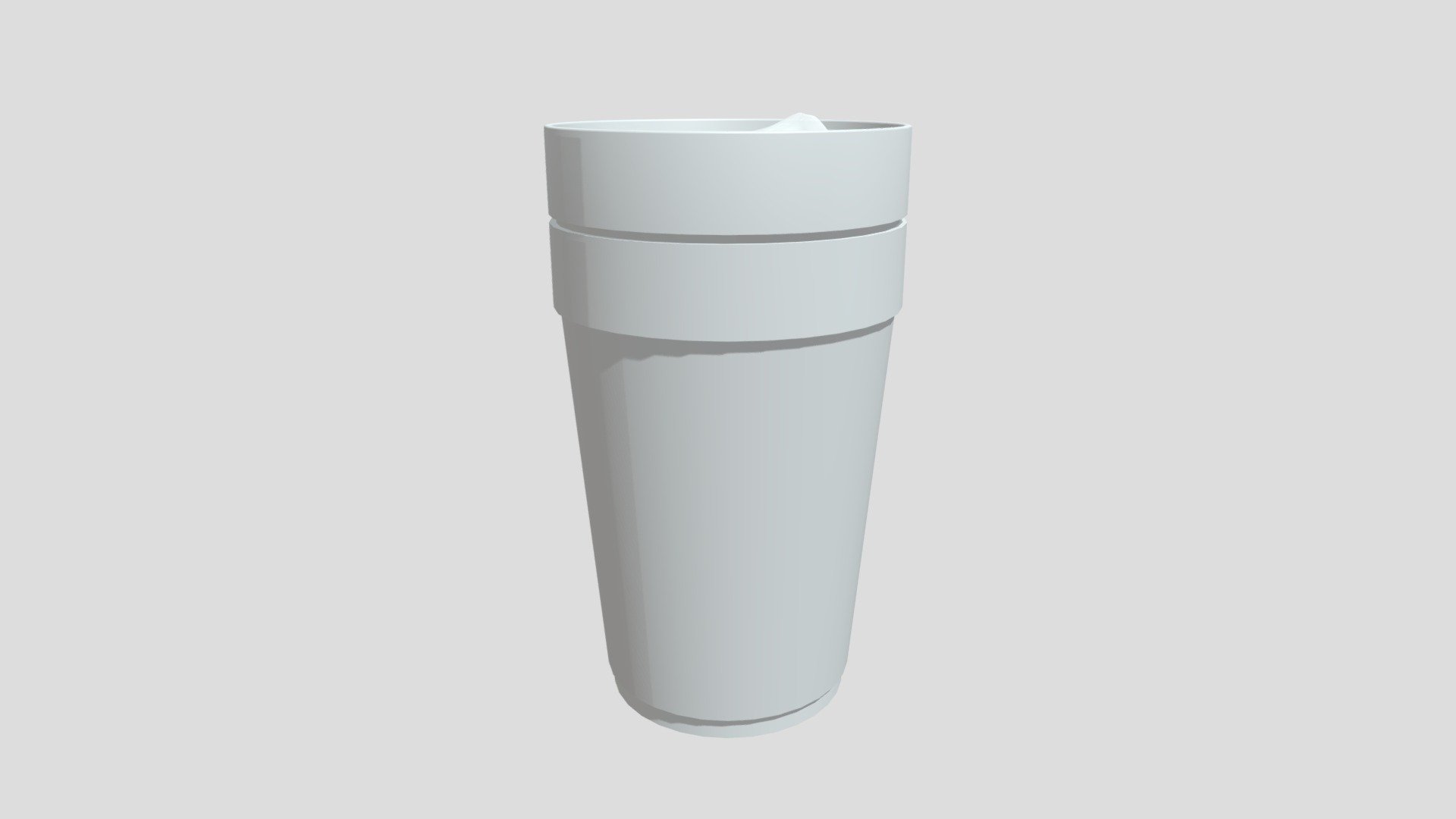 Lean double cup with ice cubes. Realistic styrofoam textured cup. Two seperate cups (not merged).
Realistic lean and ice cube textures.
Perfect for Yeat style music videos, as a background prop.

made in blender 3d model